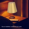 Pack of 6 Small Lampshades, Clip on E14 Incandescent Lampshades,