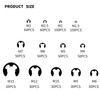 680 Pcs E Clips, Circlips Assorted Sizes, External Retaining Ring