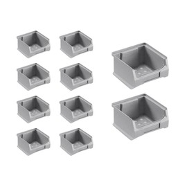 Grey Storage Box 1.0 | H x W x D 6 x 10 x 10 cm | 0.4 Litres | Storage Container