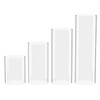 GLS Crystal Hurricane Candle Glass, Glas s Cylinder Open Both