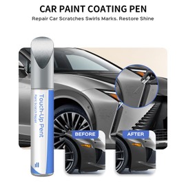 PARTS4EV 1J7 Atomic Silver Metallic Touch Up Paint Compatible with Lexus Exact Match–Chips and Nicks Touch Up