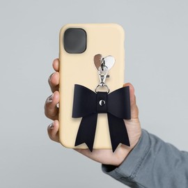 Aesthetic Leather Bow Keychain Accessories for Girls Women Leather Purse Bag Charm Black Bow Keyring Bow Keychain Charm Novelty Bowknot Keychain Handbag Backpack Charms Bow Leather Bag Charm