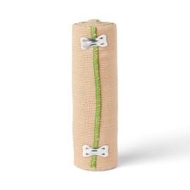 Medline MDS055006G Soft-Wrap Elastic Bandage with Clips, 6" x 5 Yards Size, Pack of 50