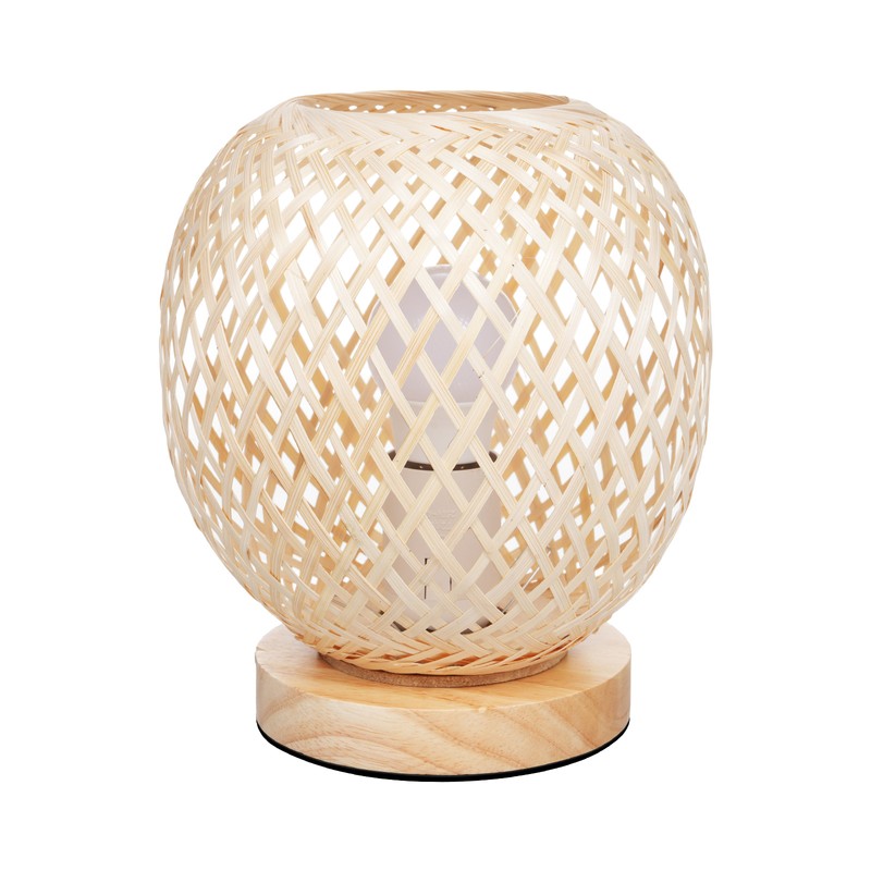 Bedside Lamp Bedroom Cosy Bamboo Woven Lamp Warm Light Night