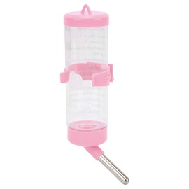 ANGGREK Agua de Conejillo de Indias, Dispensador Automático de Botellas de Agua para Hámster sin Goteo Bebedero para Hámster para Animales Pequeños (Rosa)