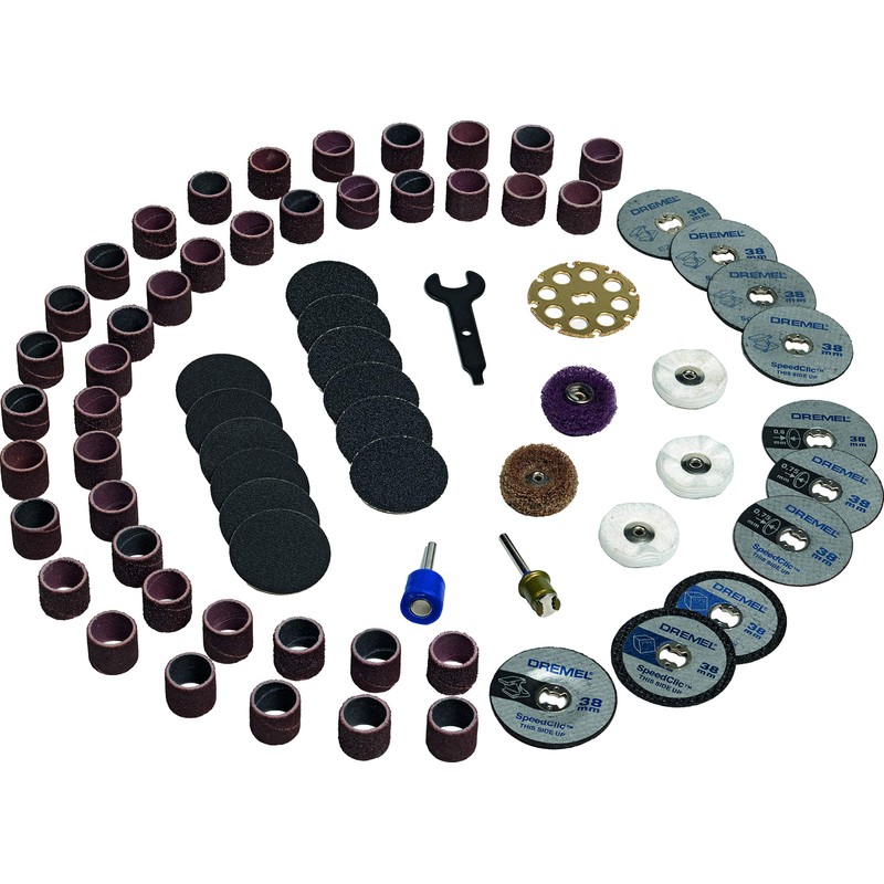 Dremel 2615E725JA EZ725 725 EZ SpeedClic accessory set, 70 pieces.