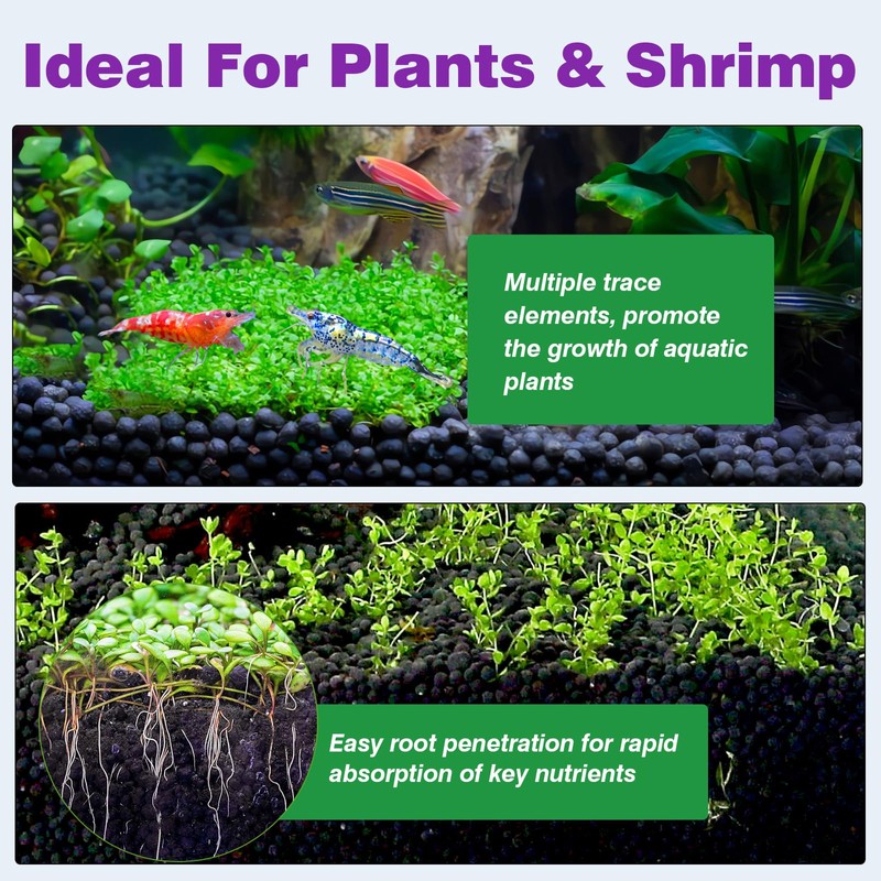 Hygger CO2 Upgraded Aquarium Soil Water Grass Mud, Ideal for
