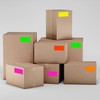 Rectangle Fluorescent Colour Coding Stickers, 700 Pack, 40 mm x
