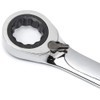 FLZOSPER 11/32-Inch SAE Reversible Geared Wrench,Box End Head 72-Tooth Reversible