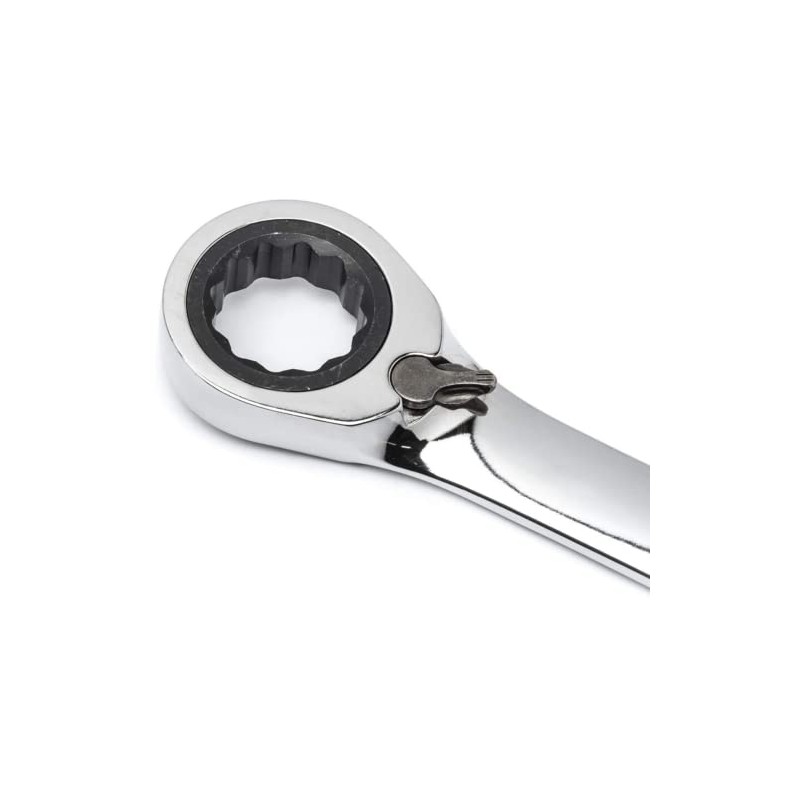 FLZOSPER 11/32-Inch SAE Reversible Geared Wrench,Box End Head 72-Tooth Reversible