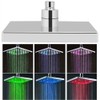 8 Inch LED Shower Head, Changing Romantic Colorful Light, Low