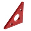 Aluminum Alloy Right Angle Ruler DIY Woodworking Triangle Ruler Measuring