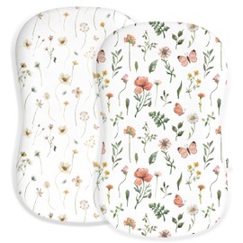 Woodiville Baby Lounger Cover for Boys Girls, Soft Breathable Jersey Baby Lounger Pillow Cover Fits Most Baby Lounger, Cute Patterns, Durable and Machine Washable, Covers Only