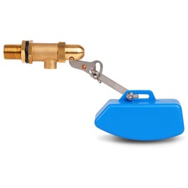 ZHEQOGZH Brass Float Valve 1/2 Inch, Livestock Water Tank Float Valve Switch Brass Float Ball Valve Shut Off Pool Auto Fill Valve for Automatic Waterer