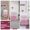 YIPONYT Plastic Drawers Storage Cart Mobile Cabinet with Casters, Tall