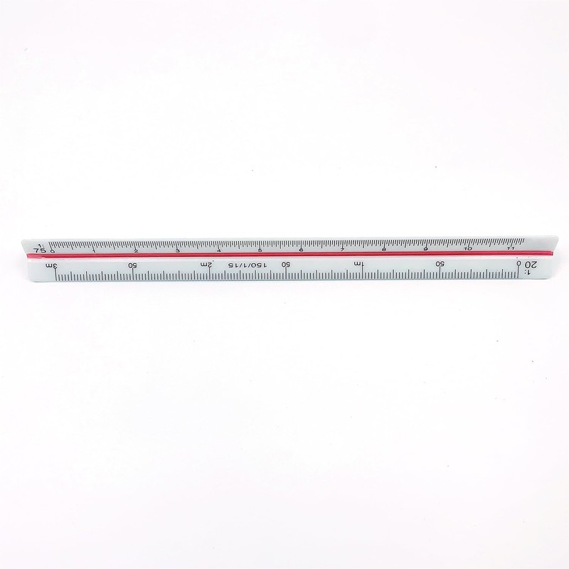 Aurooooa Triangular Scale Ruler Small Scale Ruler 15cm High Precision