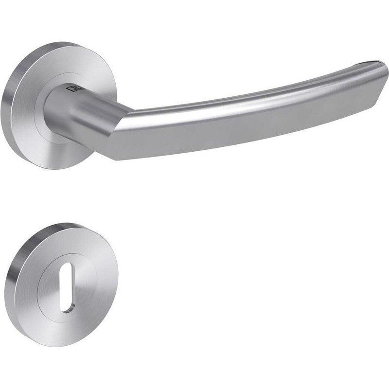 Griffwerk Door Handle Set Crystal Stainless Steel Matt BB
