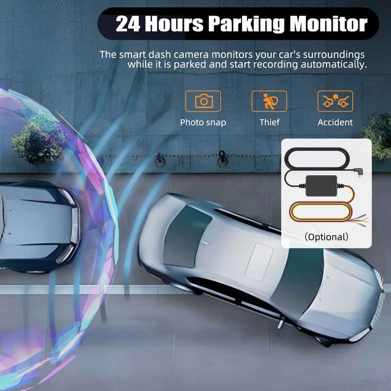 CAMECHO USB DashCam Car 1080P for Android Car Radio, Dash