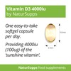 Vitamin D3 4000iu Softgels, 365 Capsules, 1 Year Supply, Support