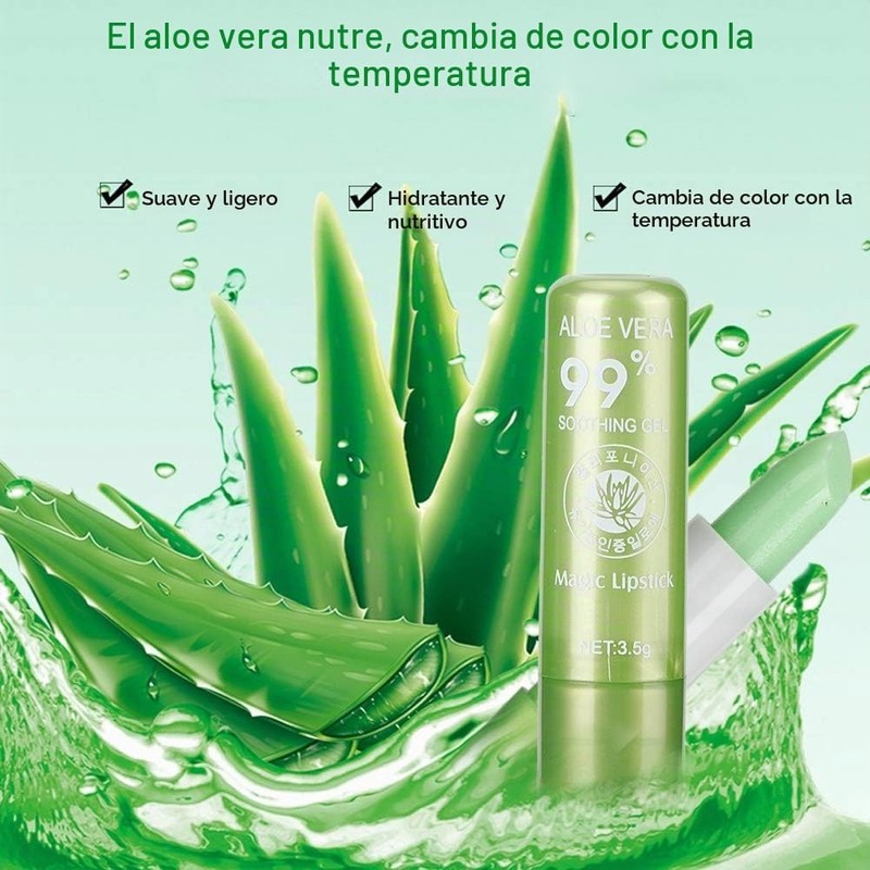 YUYTE Bálsamo para Labios Que Cambia de Color, Brillo de