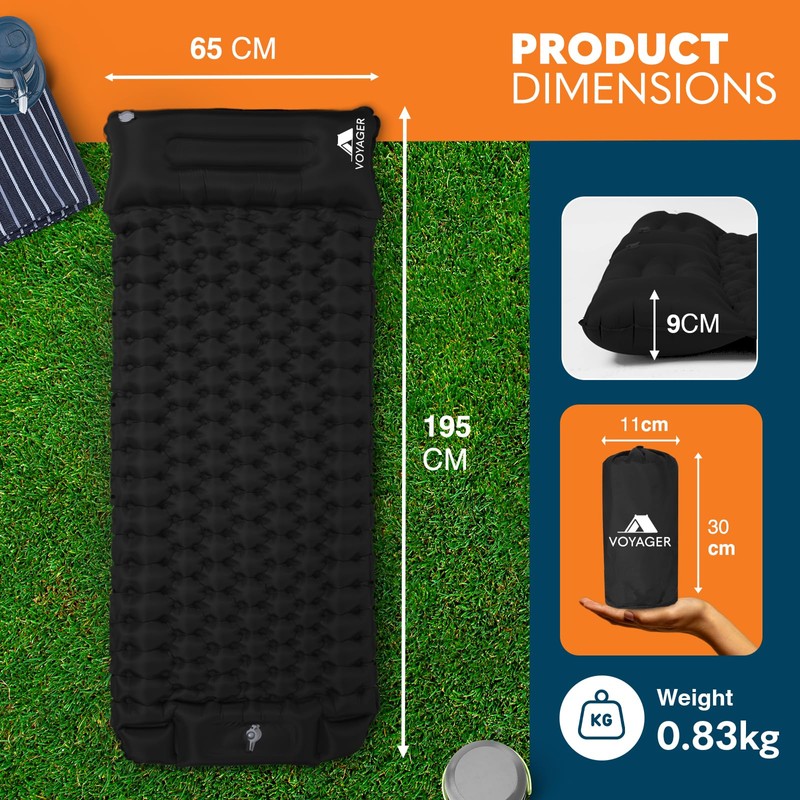 Voyager - Single Sleeping Pad - Ergonomic Design - Durable
