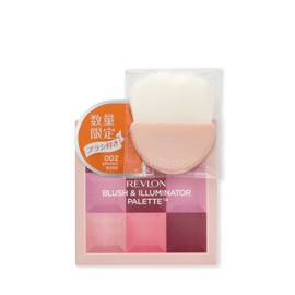Revlon Blush & Illuminator Palette with Brush 002 Smokey Rose Special Set with Brush Japan Planning 0.3 oz (8.5 g) / REVLON BLUSH & ILLUMINATOR PALETTE (TM) WITH BRUSH SMOKY ROSE