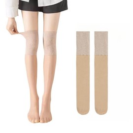 Knee Stockings, Above Knee Length, Anti-Slip, Anti-Slip, Anti-Slip, Anti-Slip, Cooling Protection, Warm, Durable, Knee Supporter, For Chilling, Bare Skin Feel, Beautiful Legs, nude beige