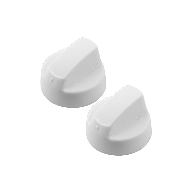 Spares2go White Control Knobs for New World Oven Cooker &