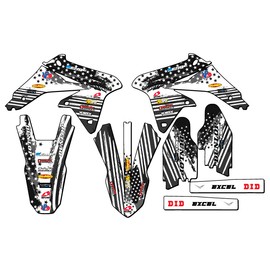Senge Graphics Inc 2008-2017 RMZ 450 MERICA Grey Senge Graphics Kit Compatible with Suzuki - Base Kit, 18/21