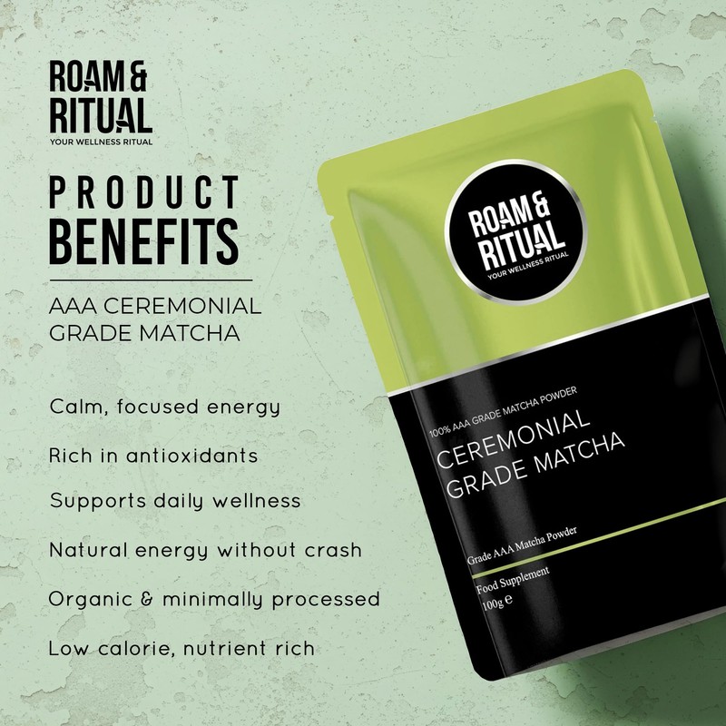 Matcha Powder Ceremonial Grade 100g | Pure AAA Grade Ceremonial