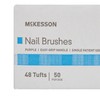 McKesson Nail Brush, Easy Grip Handle, Single Use/Disposable, Purple, 50