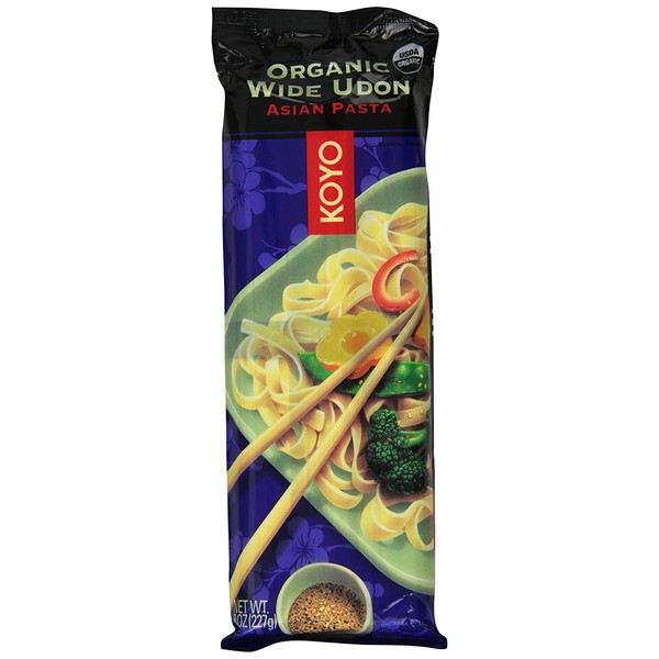 Koyo Organic Wide Udon Noodles, 8 Ounce (Pack of 12)