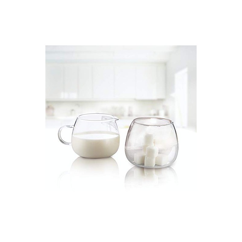 Borosil Sugar and cream Set | Ultra Clear | Dishwasher