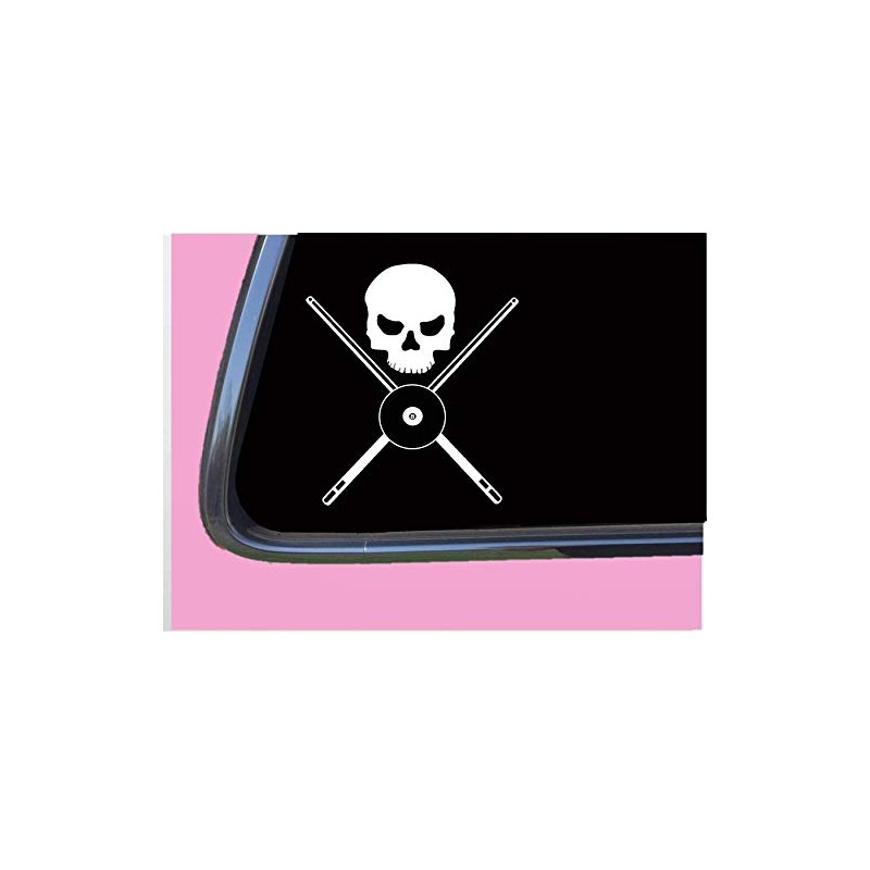 Pool Set Skull Boy Crossbones TP 561 vinyl 6" Decal