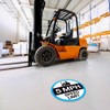 Forklift Floor Decal (Forklift 5 MPH Speed Limit, 15")