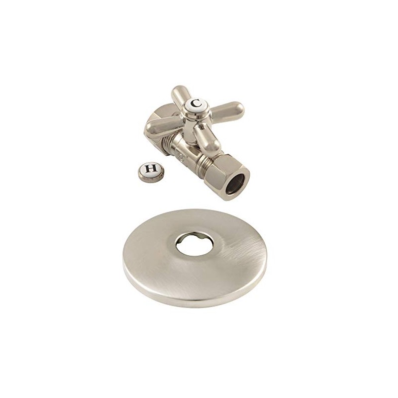 Kingston Brass CC44458XK 5/8-Inch OD X 1/2-Inch OD Comp Quarter-Turn