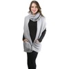 ToBeInStyle Women's Two Part Knit Infinity Pocket Snood Scarf -