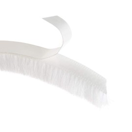 uxcell Brush Weather Stripping, Adhesive Felt Door Seal Strip Pile Weatherstrip Door Sweep Brush for Door Window 394Inch L X 0.35 Inch W(10000mm X 9mm) White
