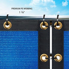 6' x 15' Blue Privacy Screen Fence Cover Panel Shade Cloth Fabric for Chain Link Fence Driveway Playground Yard Garden Farm UV Protection