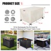 Youlvy Fire Pit Cover Rectangular 54 Inch - Waterproof Outdoor