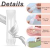 Clear Plastic Refillable Toothpaste Tubes, 6 Pack Empty Cosmetic Soft