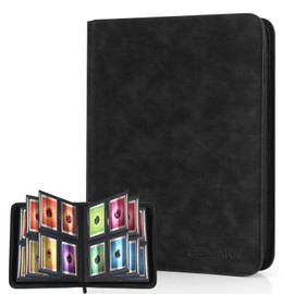 Old Canal Top Loader Binder, 4 Pockets Card Binder Holds 112 Top Loaders, Premium Trading Card Collection Holder, Top Loader Storage Album for TCG, Sports Cards, Black (FOR TOP LOADERS ONLY)