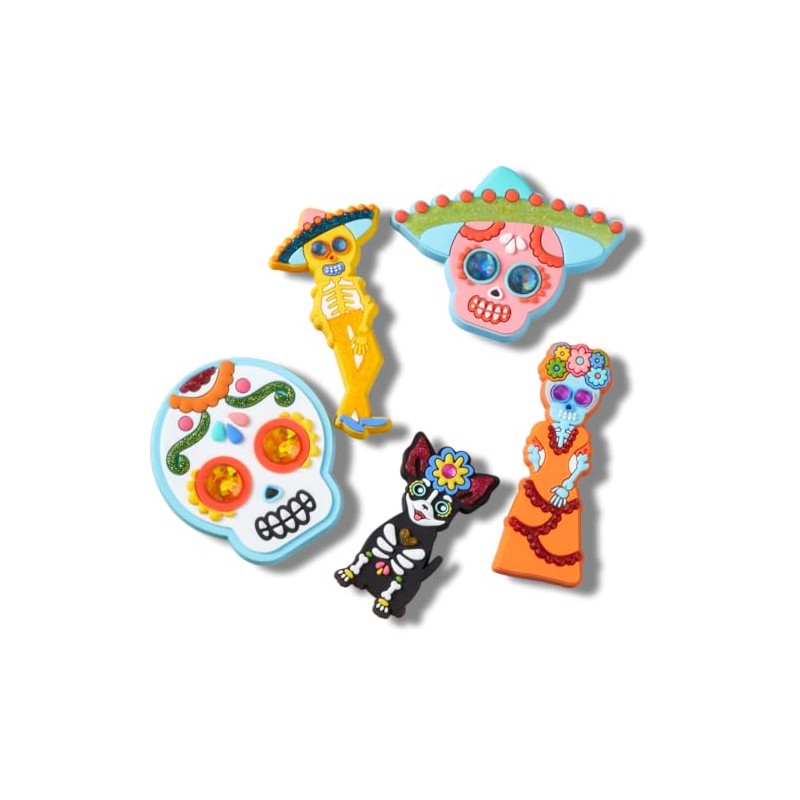 Crocs Jibbitz Holiday Shoe Charms, Dia de Muertos Catrina, 5