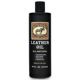 Bickmore Leather Oil Leather Conditioner 16oz | Waterproofs, Protects, and Restores Boots, Jackets, Auto, Furniture, and All Leather Goods | Made in The USA