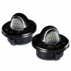 Yankok - Luces LED de matrícula para Ford F150 F250 F350 F450 F550 SuperDuty Ranger y Expedition Excursion Explore Bronco 6500K Panel blanco 9 SMD Tag Lamp Assembly, YKPL-FOD-1355W