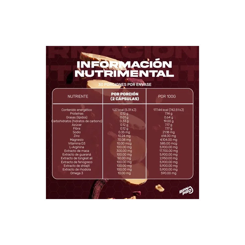Bpn Pro Mens Magnesio Cápsulas Sabor