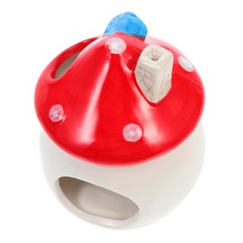 GANAZONO Ceramic Mushroom Shaped Hamster Nest Lightweight Durable Indoor Pet Sleeping House for Chinchillas Animals Portable Cooling Bed