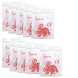 1000Pcs (10Bag) Orthodontic Elastics Bands,4.5 Oz Colorful Dental Orthodontic Elastic Rubber Bands Braces (Rabbit 3/16")