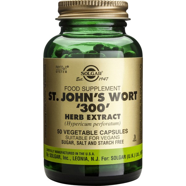 Solgar St Johns Wort Herb Extract 300mg 50 Capsules