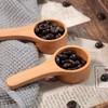 HANSGO 2PCS Coffee Spoons, 4 Inch Wooden Tablespoon Scoops Measuring